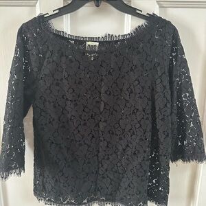 Black Lace Women's Top